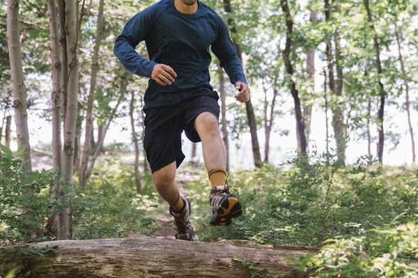 Active person enjoying fresh air and movement outdoors